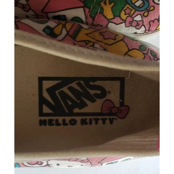 VANS Off The Wall Hello Kitty Pink Low Top Sneakers, Women size 8 Men Size 6.5 - Picture 9 of 11
